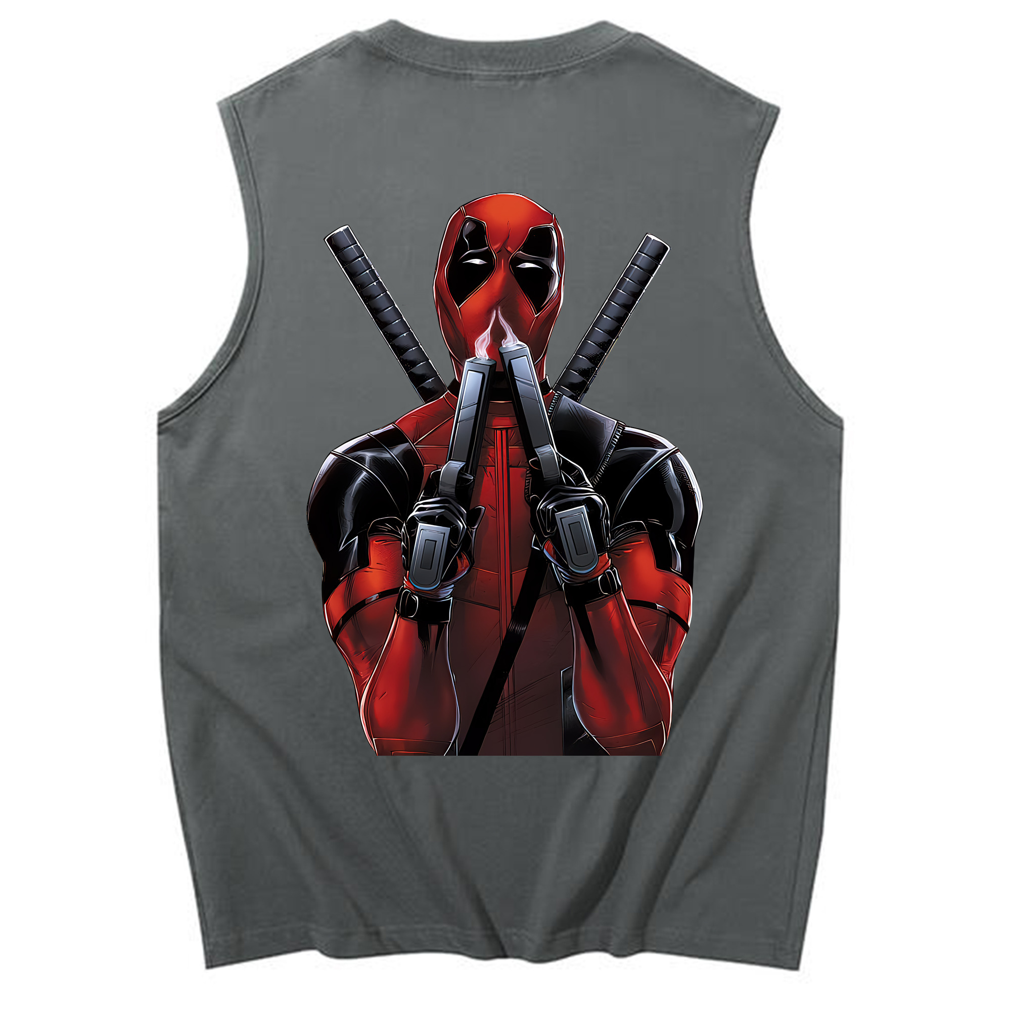 （画像用） Deadpool デッドプール コットン100％タンクトップ（背面プリント）